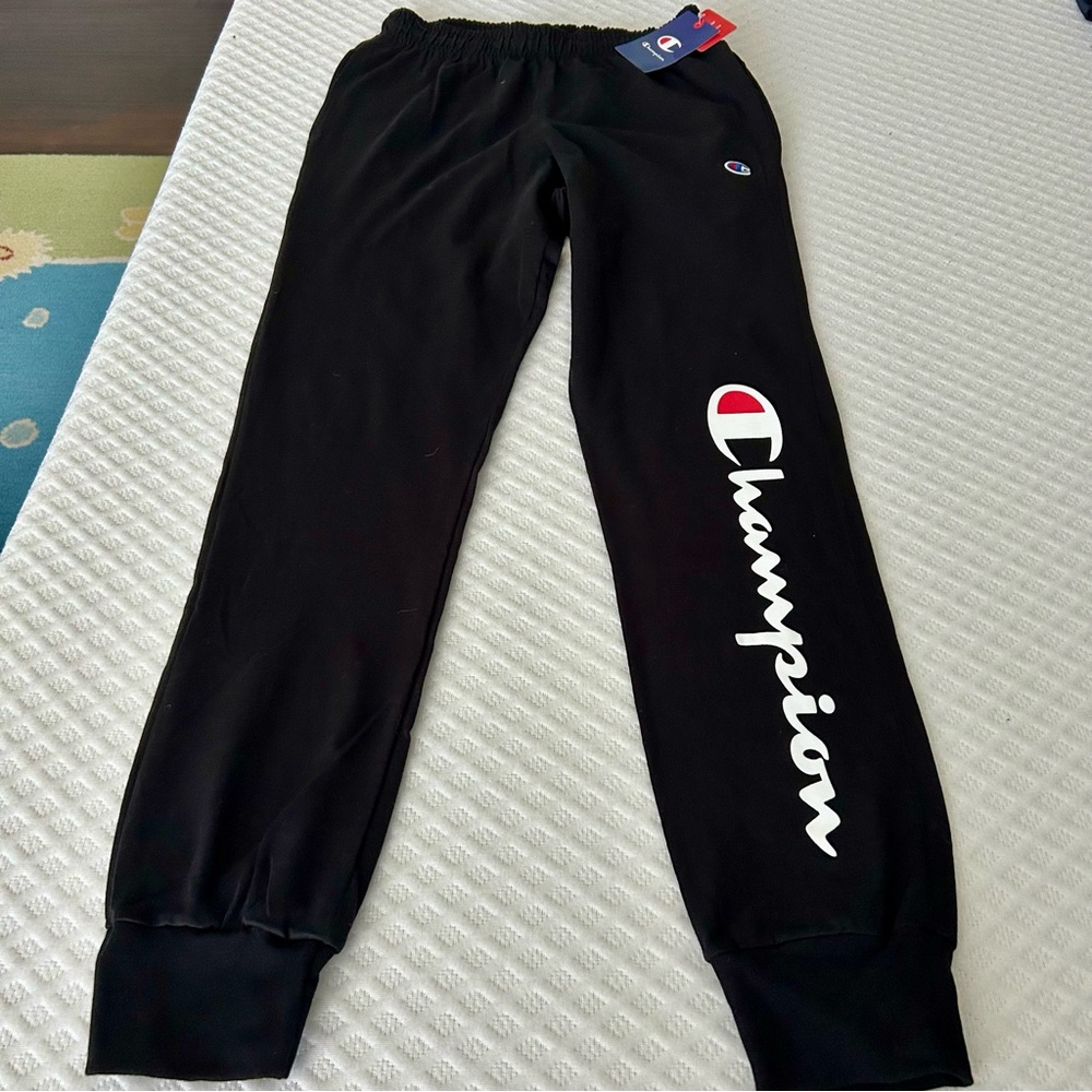NET Champion Men’s Black Sweatpants with Logo